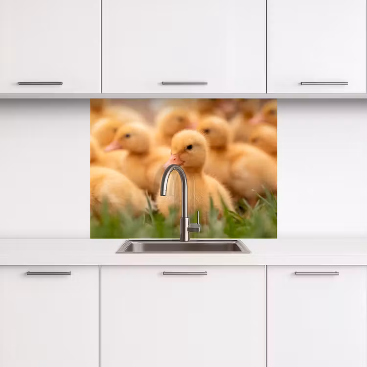 Revestimiento cocina - Flecha - Pato - Naturaleza - Amarillo — 3