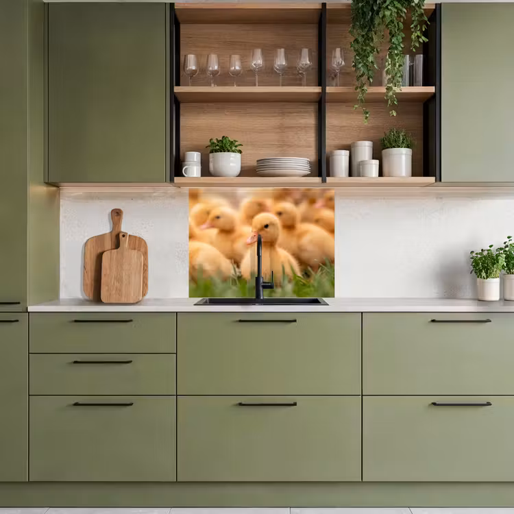 Revestimiento cocina - Flecha - Pato - Naturaleza - Amarillo — 7