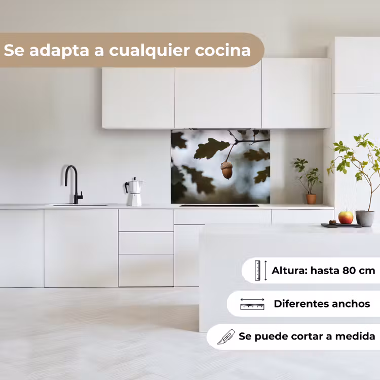 Revestimiento cocina - Bellota - Hoja de roble - Bosque - Otoño - Naturaleza — 6