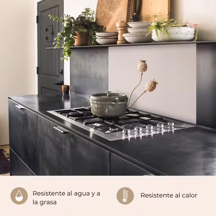 Revestimiento cocina - Bulbos de amapola - Flores secas - Minimalista - Beige - Tranquilo — 4