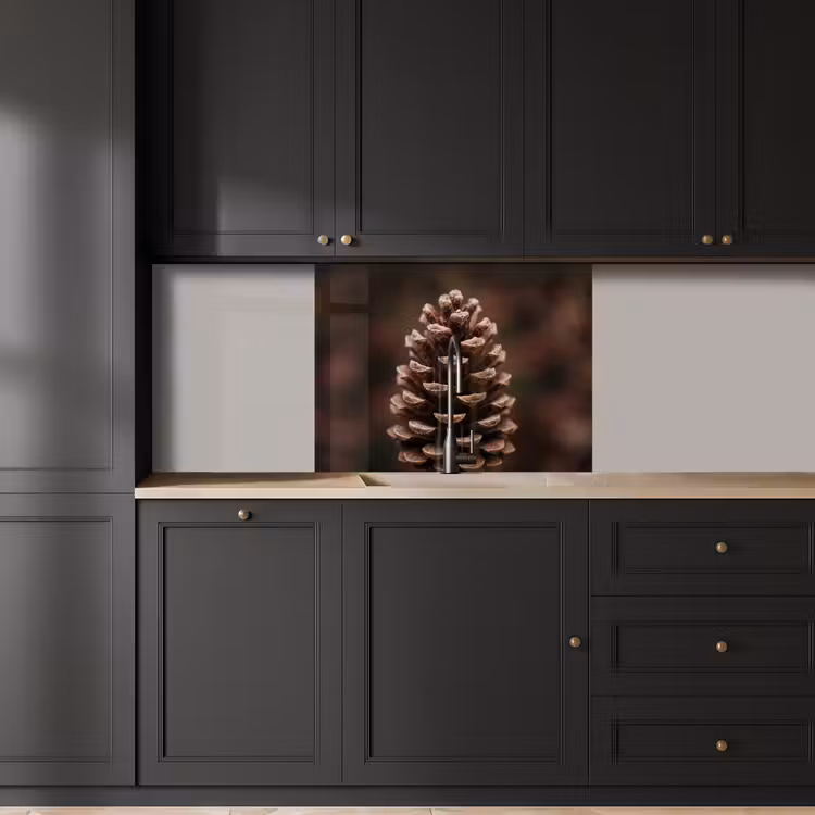 Revestimiento cocina - Cono de pino - Bosque - Otoño - Marrón - Atmosférico — 5