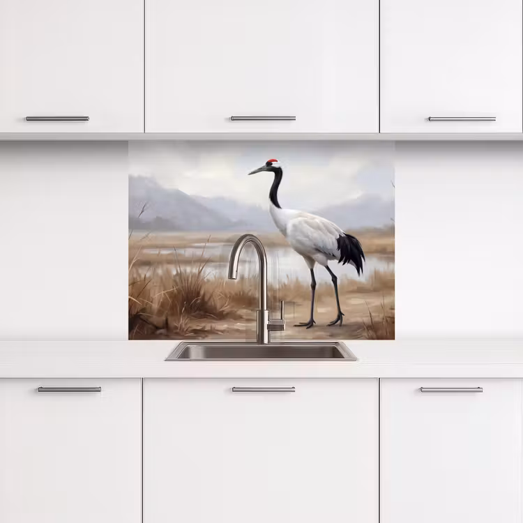 Revestimiento cocina - Grulla - Naturaleza - Realista — 3