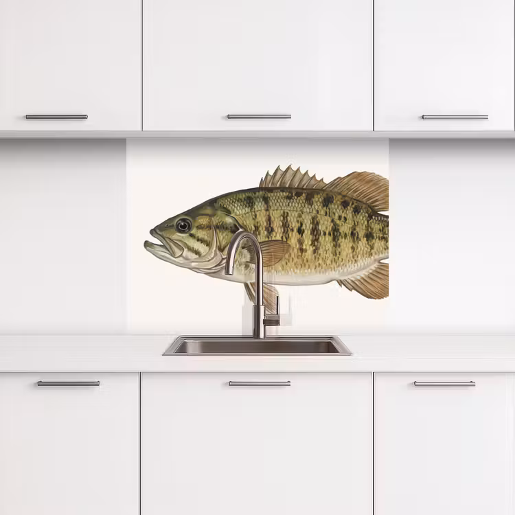 Revestimiento cocina - Peces - Naturaleza - Vintage — 3