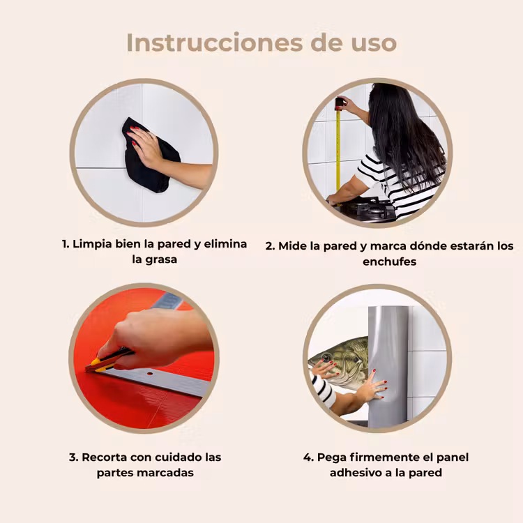 Revestimiento cocina - Peces - Naturaleza - Vintage — 8