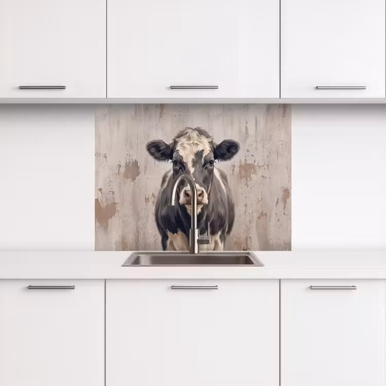 Revestimiento cocina - Vaca - Retrato - Animales - Moderno — 3