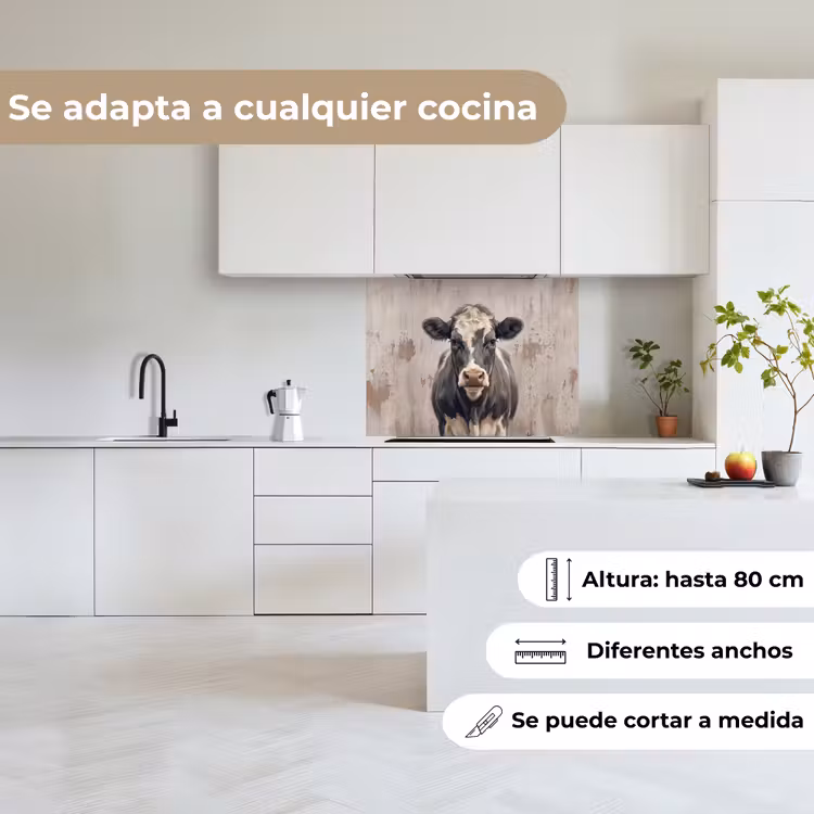 Revestimiento cocina - Vaca - Retrato - Animales - Moderno — 6