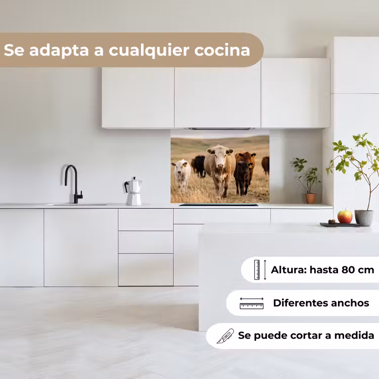 Revestimiento cocina - Ganado - Rebaño - Paisaje - Pradera - Tranquilidad — 6