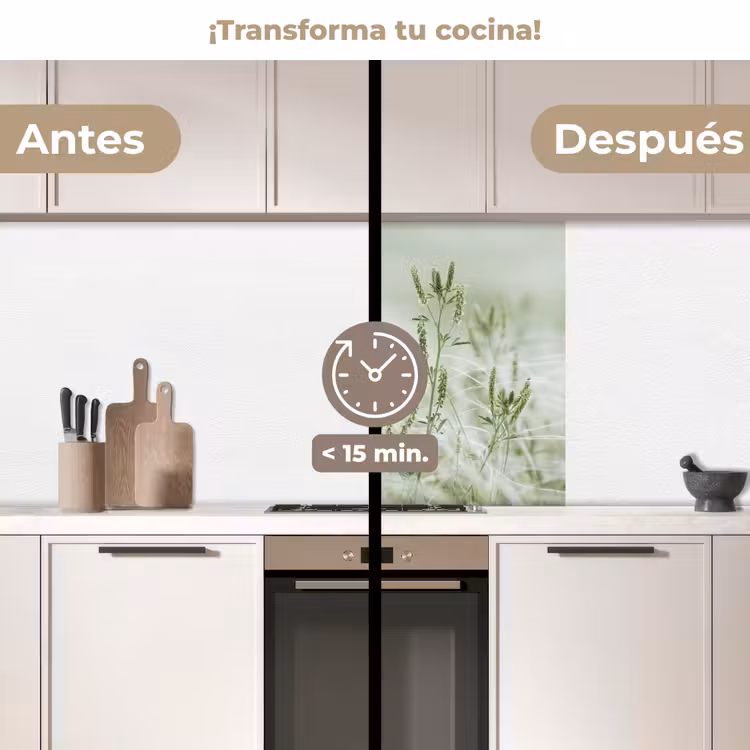 Revestimiento cocina - Césped - Minimalista - Verde — 2
