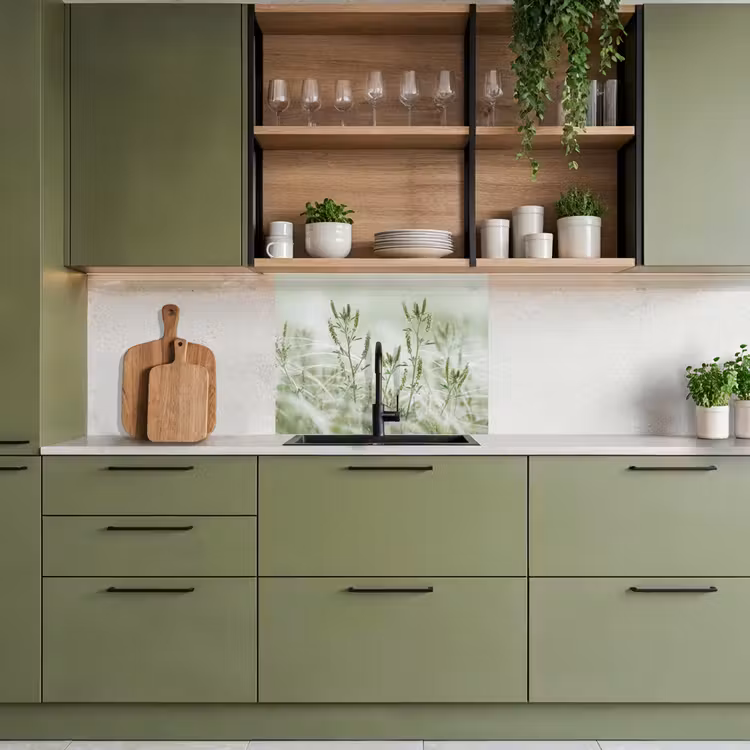 Revestimiento cocina - Césped - Minimalista - Verde — 7