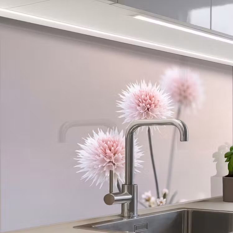 Revestimiento cocina - Flores - Bulbos - Rosa — 1