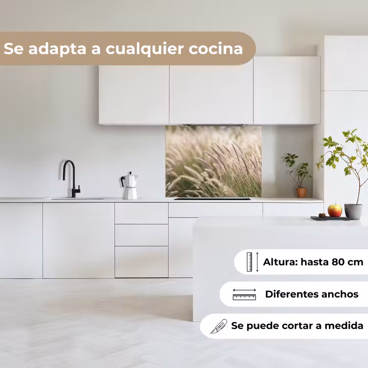 Revestimiento cocina - Hierba - Primer plano - Verde — 6
