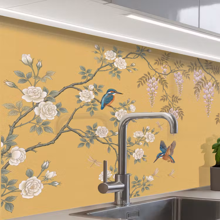 Revestimiento cocina - Martín pescador - Blossom - Amarillo — 1
