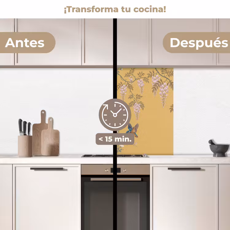 Revestimiento cocina - Martín pescador - Blossom - Amarillo — 2