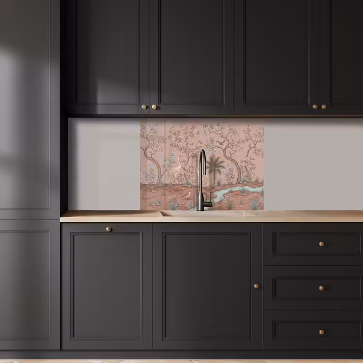 Revestimiento cocina - Nostalgia - Garzas - Rosa — 5