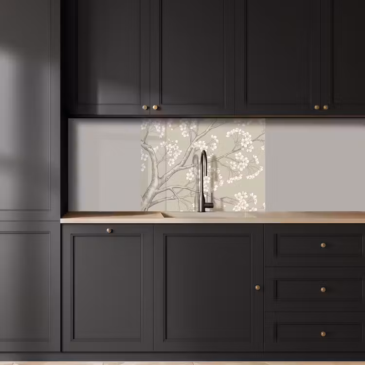 Revestimiento cocina - Serene - Flor - Blanco — 5