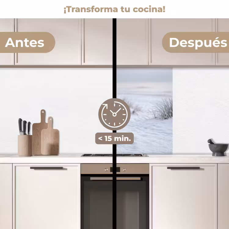 Revestimiento cocina - Dunas - Nieve - Playa - Invierno - Sereno — 2