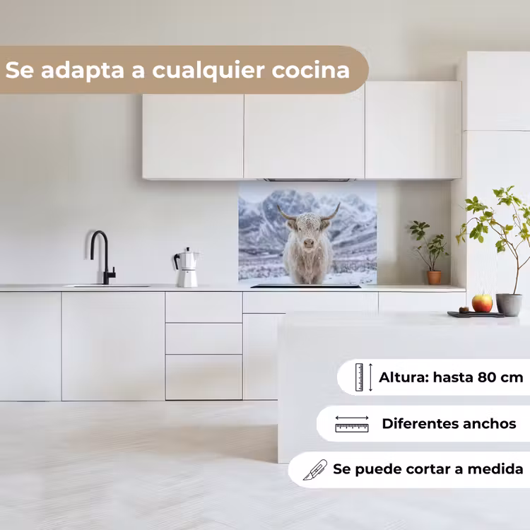 Revestimiento cocina - Highlander escocés - Nieve - Montañas - Invierno — 6