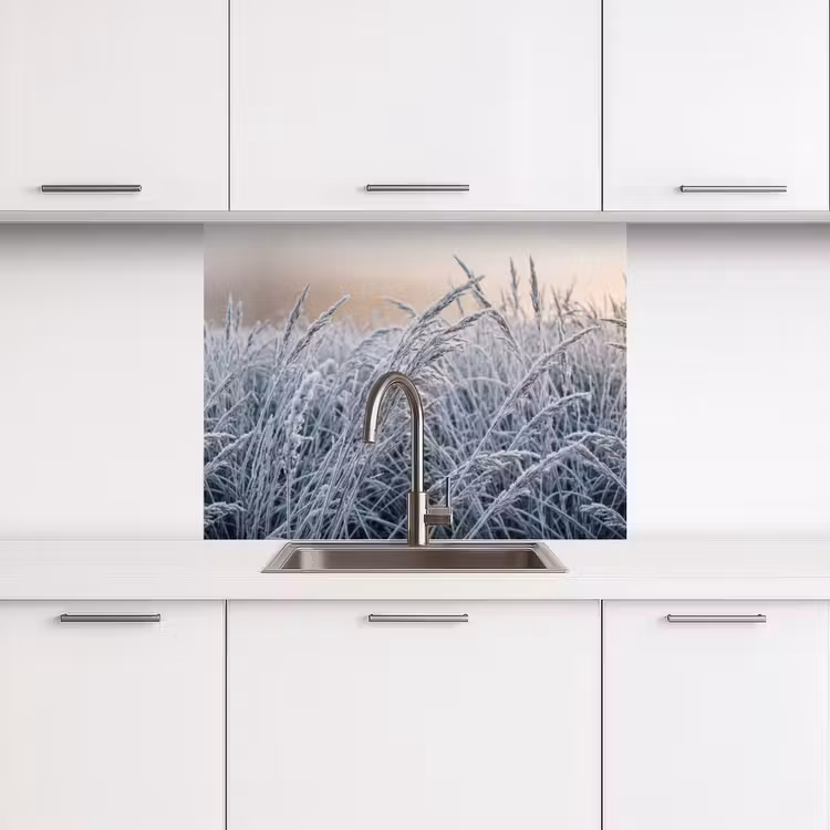 Revestimiento cocina - Maduro - Hierba - Cristales - Invierno - Minimalista — 3