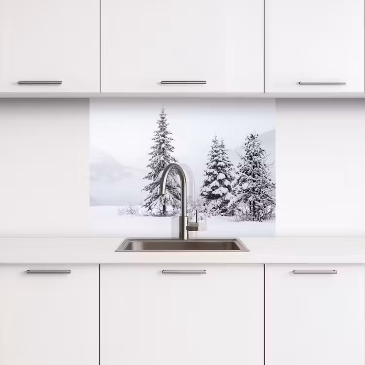 Revestimiento cocina - Abeto - Nieve - Invierno - Paisaje - Silencio — 3