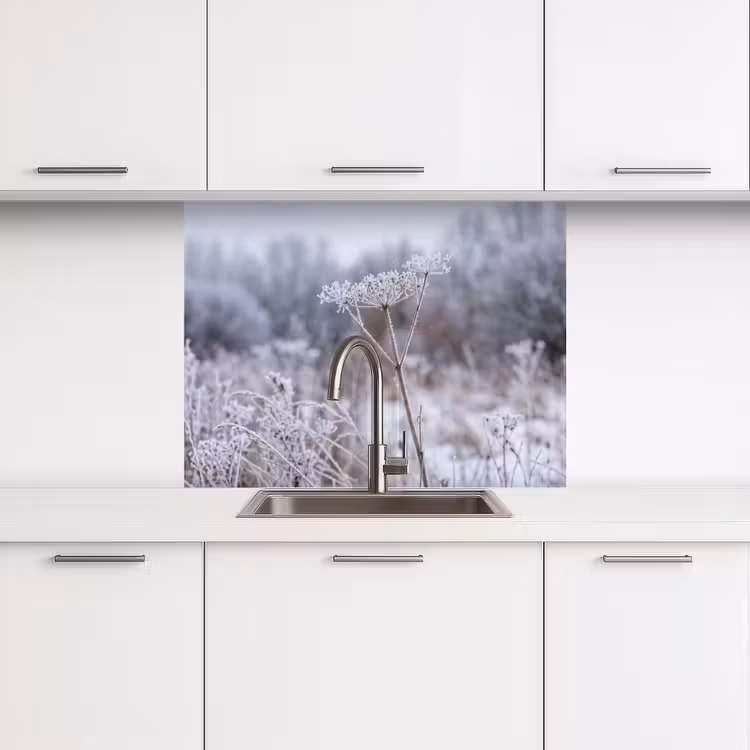 Revestimiento cocina - Flor de pantalla - Maduro - Cristal - Invierno - Delicado — 3