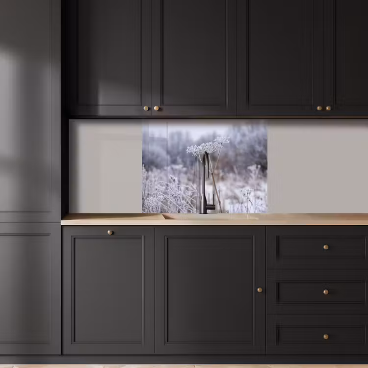 Revestimiento cocina - Flor de pantalla - Maduro - Cristal - Invierno - Delicado — 5