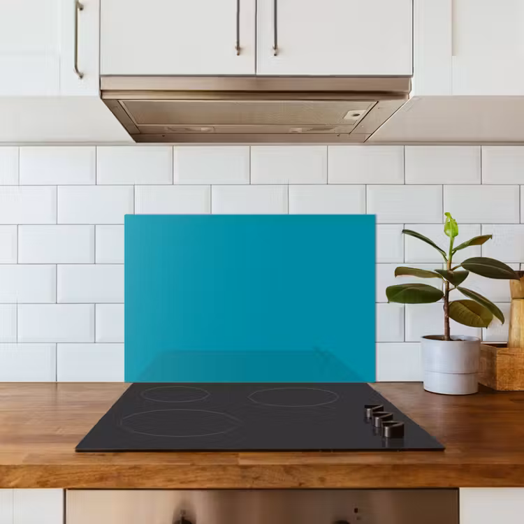 Salpicaderos de cocina - Azul - Color sólido — 3