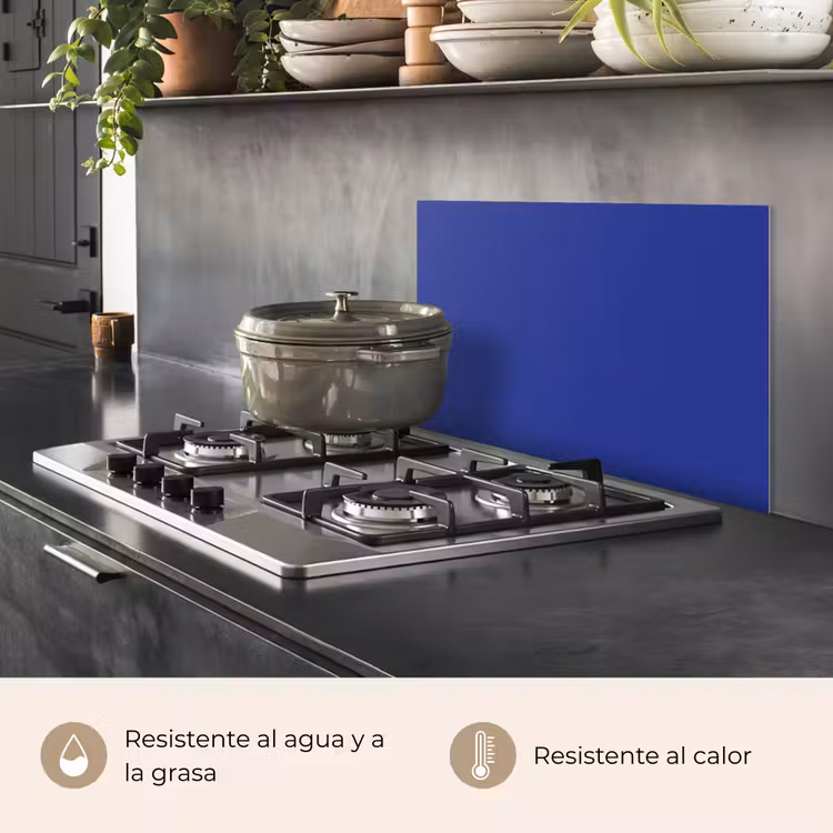 Salpicaderos de cocina - Azul - Color sólido - Azul oscuro — 2