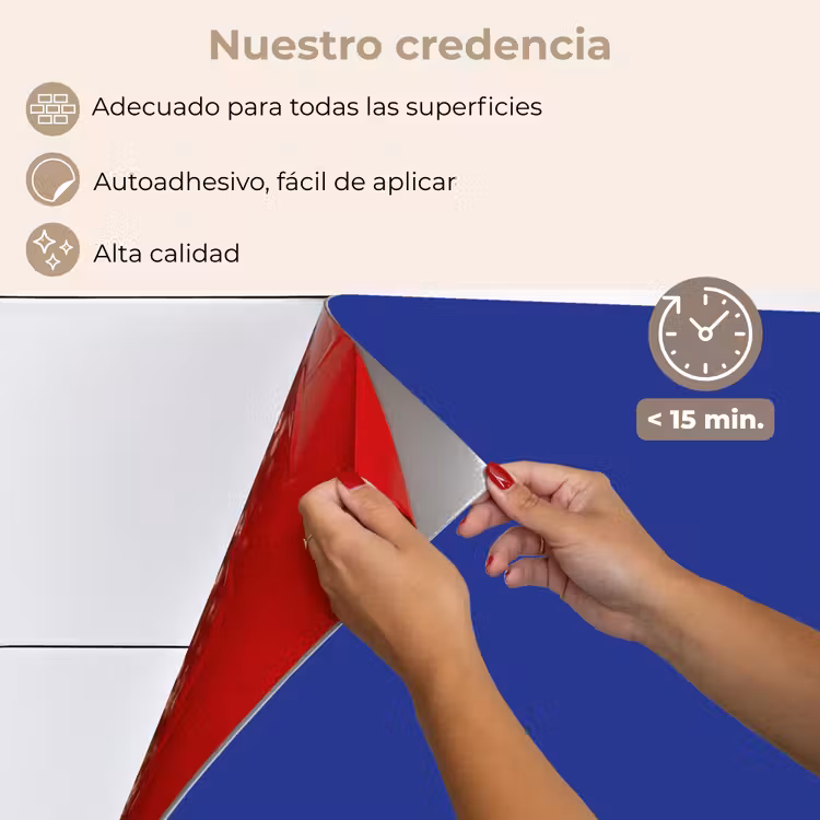 Salpicaderos de cocina - Azul - Color sólido - Azul oscuro — 4
