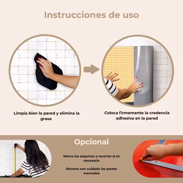 Salpicaderos de cocina - Cuadrados - Cuadrícula - Minimalista - Amarillo - Rosa — 6