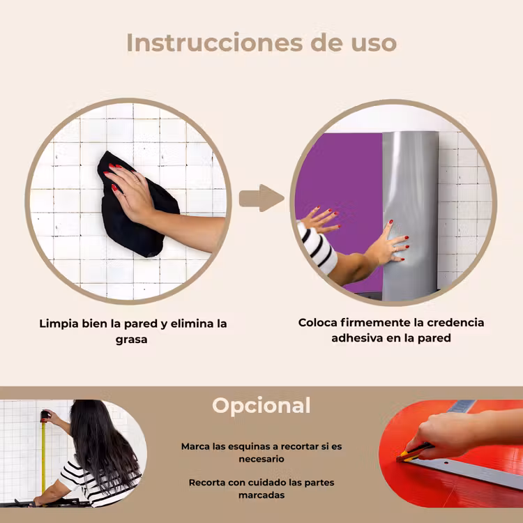 Salpicaderos de cocina - Morado - Colores - Sólido — 6