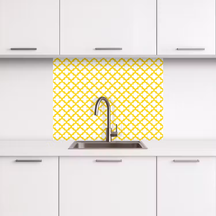 Revestimiento cocina - Estampado - Geométrico - Clásico - Amarillo — 3