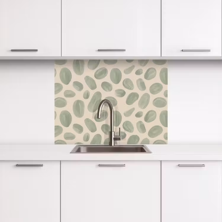 Revestimiento cocina - Resumen - Estampado - Orgánico - Verde - Moderno — 3