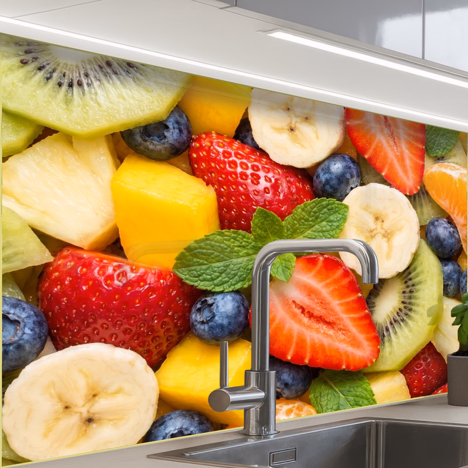 Revestimiento cocina - Fruta - Rodajas - Comida - Colorido — 1