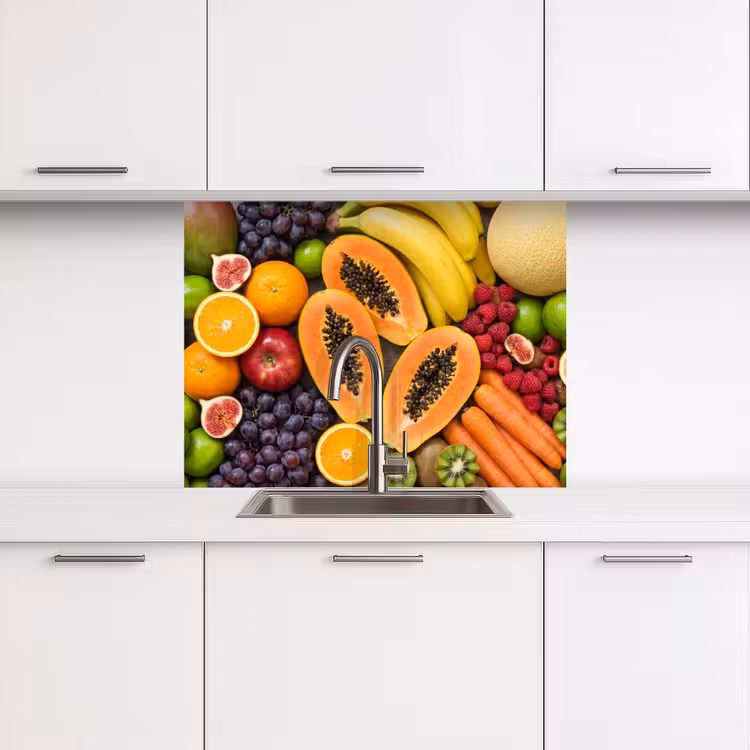 Revestimiento cocina - Comida - Fruta - Verduras - Frescas - Coloridas — 3