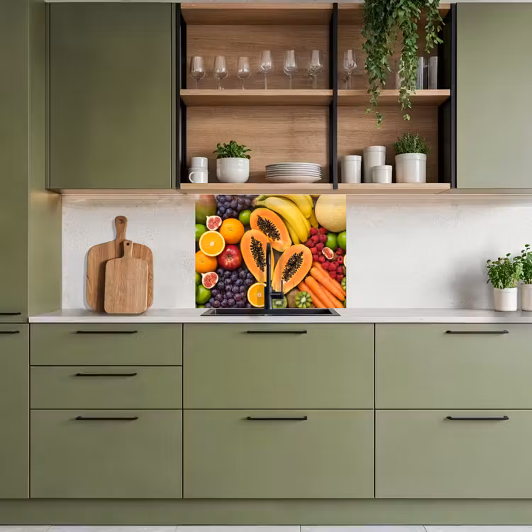 Revestimiento cocina - Comida - Fruta - Verduras - Frescas - Coloridas — 7