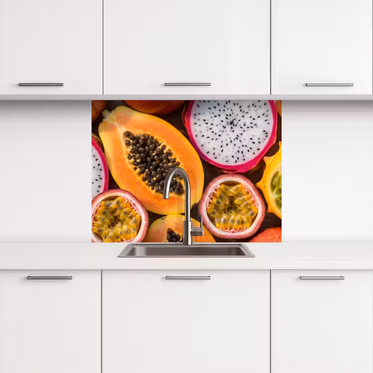 Revestimiento cocina - Fruta - Abierto - Tropical - Comida - Colorido — 3