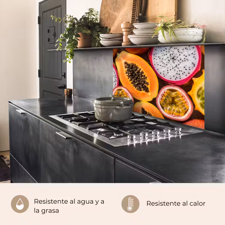 Revestimiento cocina - Fruta - Abierto - Tropical - Comida - Colorido — 4