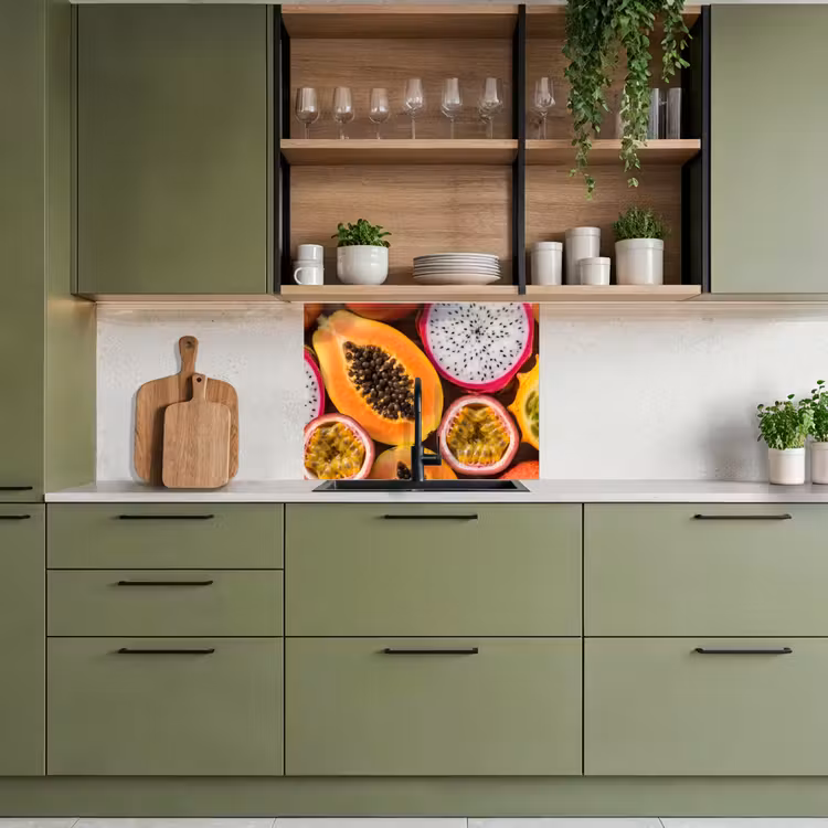 Revestimiento cocina - Fruta - Abierto - Tropical - Comida - Colorido — 7