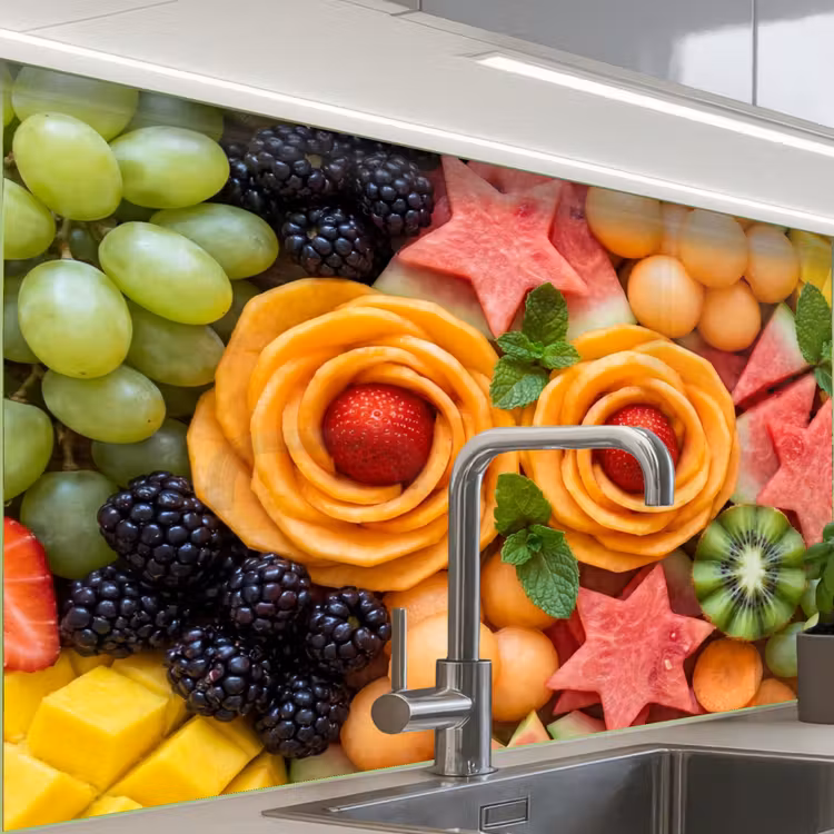 Revestimiento cocina - Fruta - Variedad - Colorido - Fresco - Comida — 1