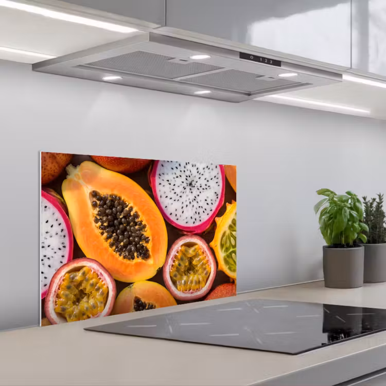 Salpicaderos de cocina - Fruta - Abierto - Tropical - Comida - Colorido — 1