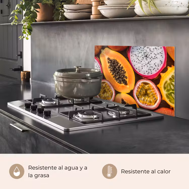Salpicaderos de cocina - Fruta - Abierto - Tropical - Comida - Colorido — 2