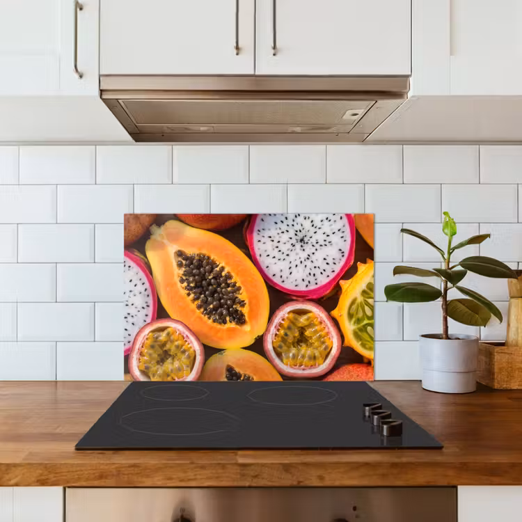 Salpicaderos de cocina - Fruta - Abierto - Tropical - Comida - Colorido — 3