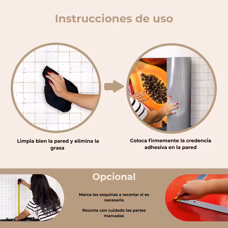 Salpicaderos de cocina - Fruta - Abierto - Tropical - Comida - Colorido — 6