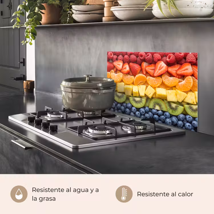 Salpicaderos de cocina - Fruta - Arcoíris - Saludable - Colorido — 2