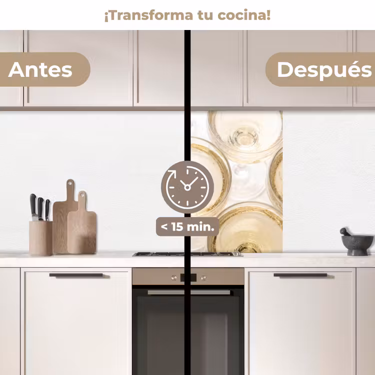Revestimiento cocina - Bebidas - Vasos - Fiesta - Oro — 2