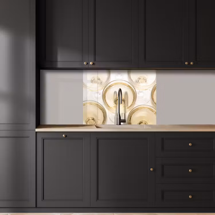 Revestimiento cocina - Bebidas - Vasos - Fiesta - Oro — 5