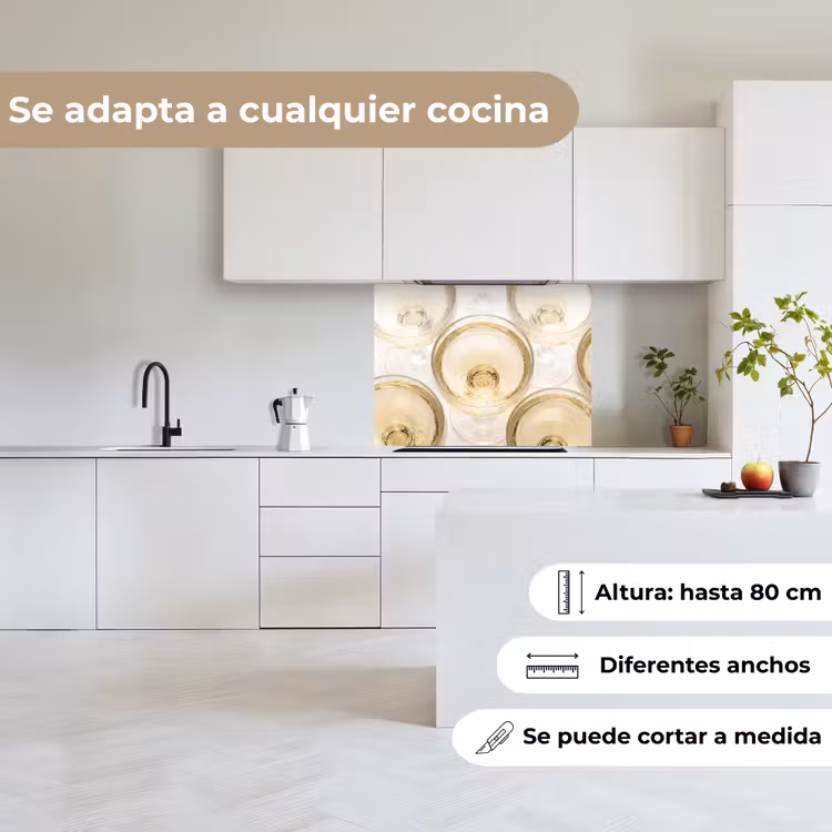 Revestimiento cocina - Bebidas - Vasos - Fiesta - Oro — 6