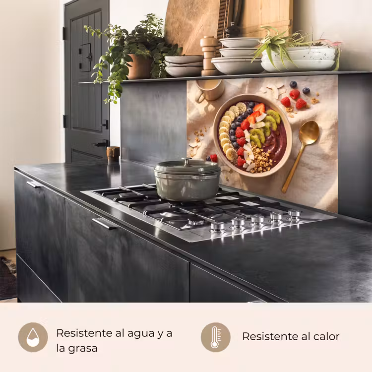 Revestimiento cocina - Comida - Cuenco de desayuno - Fruta - Saludable - Colorido — 4