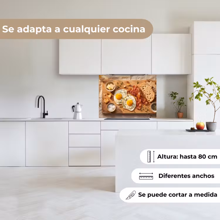 Revestimiento cocina - Comida - Desayuno - Madera - Rústico - Amarillo — 6