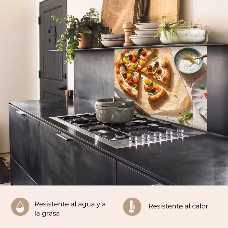 Revestimiento cocina - Comida - Tomates - Albahaca - Comida - Fresco — 4